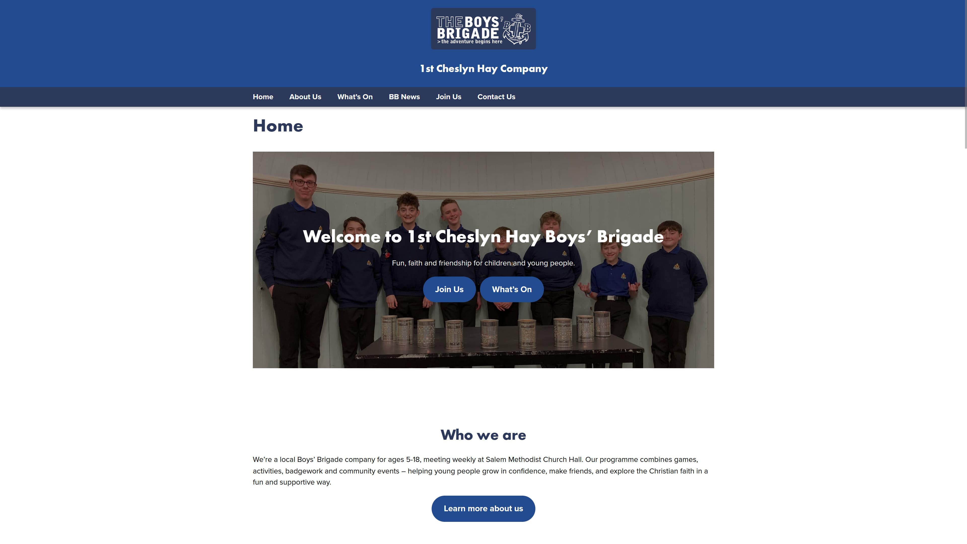 1st Cheslyn Hay Boys' Brigade — project screenshot